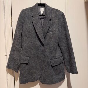 Brushed wool blazer
